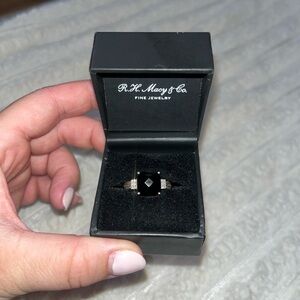 Black and Silver Women's Ring